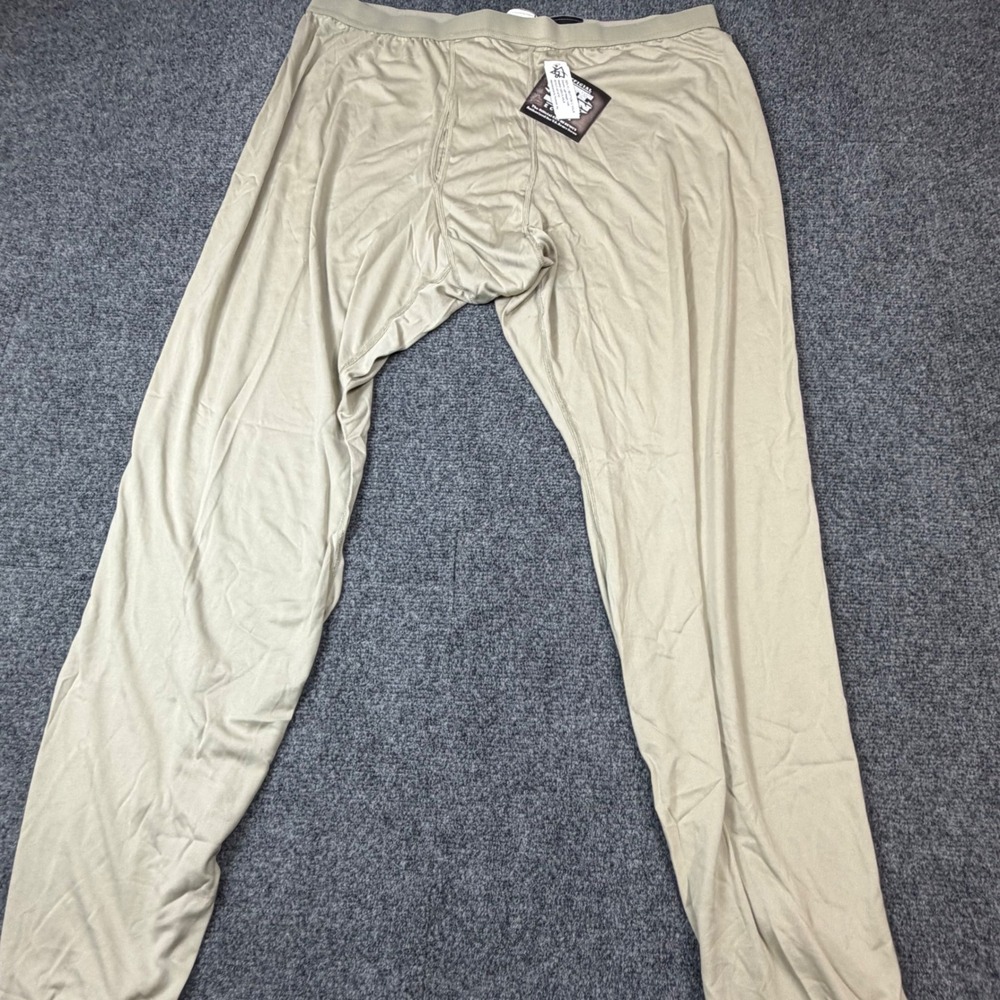 Peckham US Army ECWCS Gen III Level 1 Lightweight Drawers Tan XXL Regular NEW